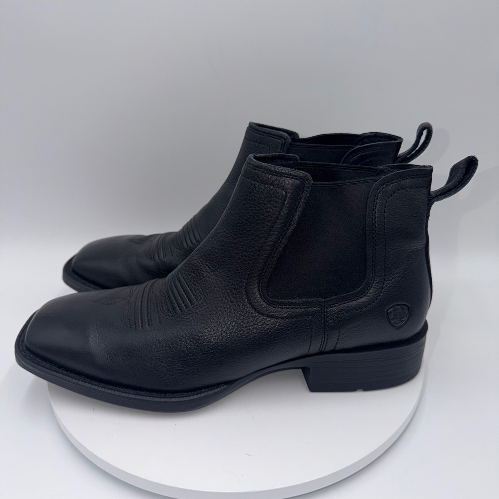 Ariat Mens Ariat Black Leather Chelsea Western Boots 10031453 Size 12D